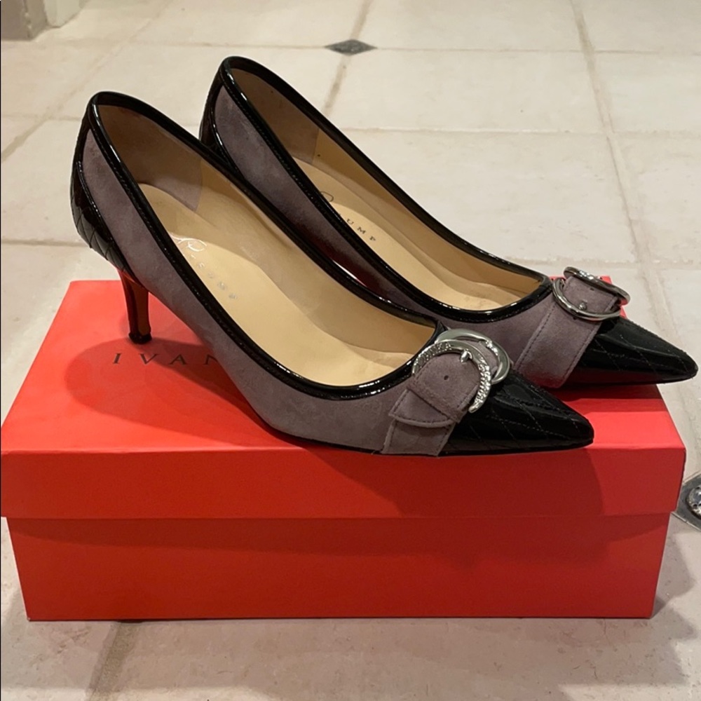 Ivanka Trump Buckle Toe Heels